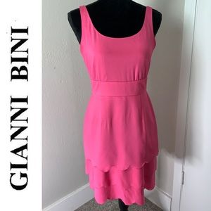 3/$15 Gianni Bini Pink Scalloped Layered Dress